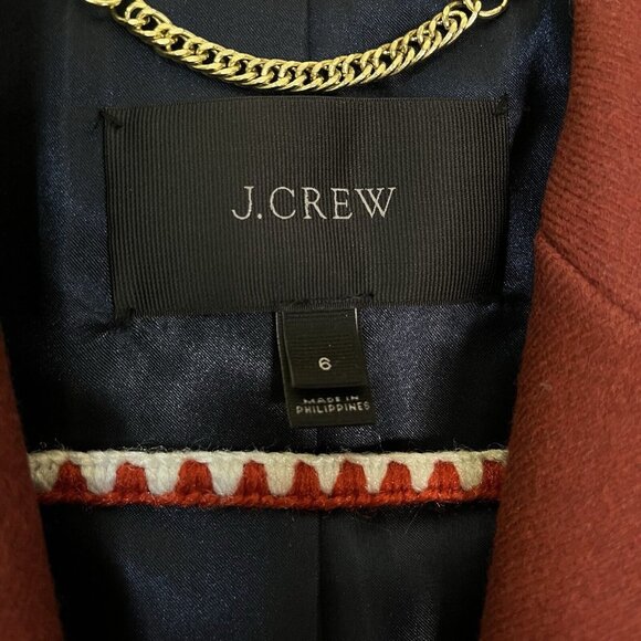 J. Crew Red Women's Coat - Picture 5 of 6